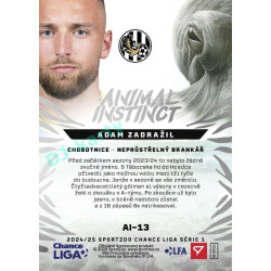 2024/25 Sportzoo Chance Liga 1. série #AI-13 Adam Zadražil Animal Instinct