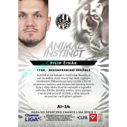 2024/25 Sportzoo Chance Liga 1. série #AI-14 Filip Čihák Animal Instinct