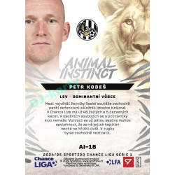 2024/25 Sportzoo Chance Liga 1. série #AI-16 Petr Kodeš Animal Instinct
