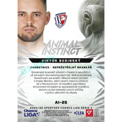 2024/25 Sportzoo Chance Liga 1. série #AI-25 Viktor Budinský Animal Instinct