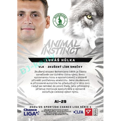 2024/25 Sportzoo Chance Liga 1. série #AI-29 Lukáš Hůlka Animal Instinct