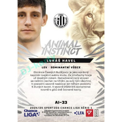 2024/25 Sportzoo Chance Liga 1. série #AI-33 Lukáš Havel Animal Instinct