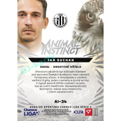 2024/25 Sportzoo Chance Liga 1. série #AI-34 Jan Suchan Animal Instinct