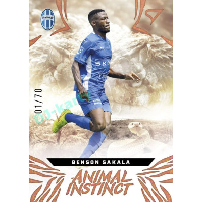 2024/25 Sportzoo Chance Liga 1. série #AI-11 Benson Sakala Animal Instinct Copper xx/70