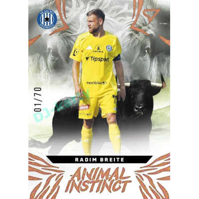 2024/25 Sportzoo Chance Liga 1. série #AI-21 Radim Breite Animal Instinct Copper xx/70
