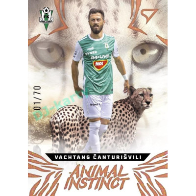 2024/25 Sportzoo Chance Liga 1. série #AI-24 Vachtang Čanturišvili Animal Instinct Copper xx/70