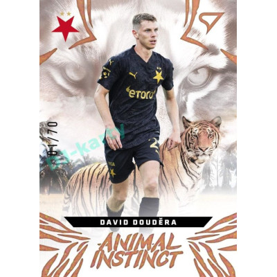 2024/25 Sportzoo Chance Liga 1. série #AI-04 David Douděra Animal Instinct Copper xx/70