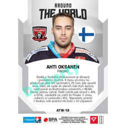 2021/22 Sportzoo TIPSPORT ELH 2. série #ATW-19 Ahti Oksanen Around The World