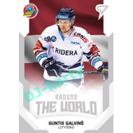 2021/22 Sportzoo TIPSPORT ELH 2. série #ATW-26 Guntis Galvinš Around The World