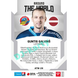 2021/22 Sportzoo TIPSPORT ELH 2. série #ATW-26 Guntis Galvinš Around The World
