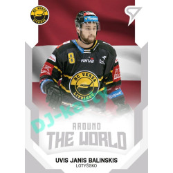 2021/22 Sportzoo TIPSPORT ELH 2. série #ATW-27 Uvis Janis Balinskis Around The World
