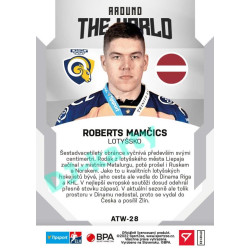 2021/22 Sportzoo TIPSPORT ELH 2. série #ATW-28 Roberts Mamčics Around The World
