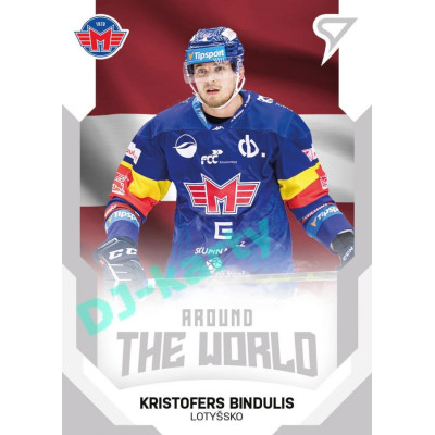 2021/22 Sportzoo TIPSPORT ELH 2. série #ATW-30 Kristofers Bindulis Around The World