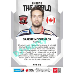 2021/22 Sportzoo TIPSPORT ELH 2. série #ATW-03 Graeme McCormack Around The World