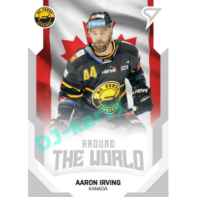 2021/22 Sportzoo TIPSPORT ELH 2. série #ATW-09 Aaron Irving Around The World