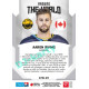 2021/22 Sportzoo TIPSPORT ELH 2. série #ATW-09 Aaron Irving Around The World
