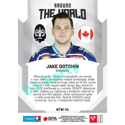 2021/22 Sportzoo TIPSPORT ELH 2. série #ATW-14 Jake Dotchin Around The World