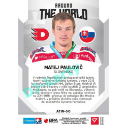 2021/22 Sportzoo TIPSPORT ELH 2. série #ATW-50 Matej Paulovič Around The World