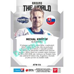 2021/22 Sportzoo TIPSPORT ELH 2. série #ATW-54 Michal Krištof Around The World