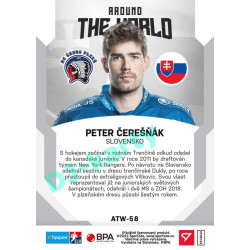 2021/22 Sportzoo TIPSPORT ELH 2. série #ATW-58 Peter Čerešňák Around The World