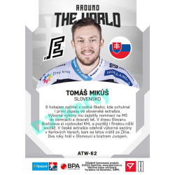 2021/22 Sportzoo TIPSPORT ELH 2. série #ATW-62 Tomáš Mikúš Around The World