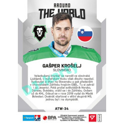 2021/22 Sportzoo TIPSPORT ELH 2. série #ATW-34 Gašper Krošelj Around The World