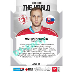 2021/22 Sportzoo TIPSPORT ELH 2. série #ATW-35 Martin Marinčin Around The World