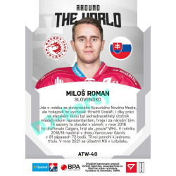 2021/22 Sportzoo TIPSPORT ELH 2. série #ATW-40 Miloš Roman Around The World