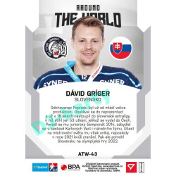 2021/22 Sportzoo TIPSPORT ELH 2. série #ATW-43 Dávid Gríger Around The World