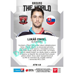 2021/22 Sportzoo TIPSPORT ELH 2. série #ATW-48 Lukáš Cingel Around The World