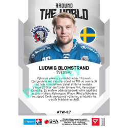 2021/22 Sportzoo TIPSPORT ELH 2. série #ATW-67 Ludwig Blomstrand Around The World