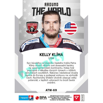 2021/22 Sportzoo TIPSPORT ELH 2. série #ATW-69 Kelly Klíma Around The World