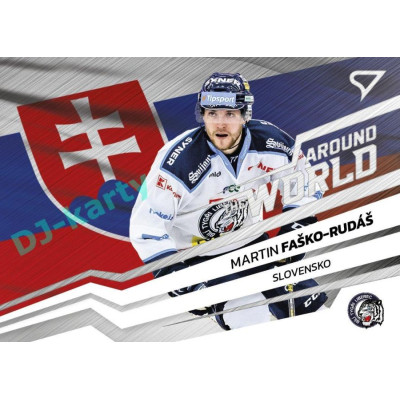 2023/24 Sportzoo ELH 2. serie #AW-21 Martin Faško-Rudáš Around The World