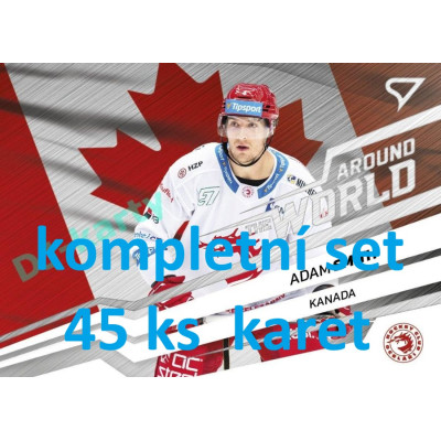 2023/24 Sportzoo ELH 2. serie Around The World kompletní set 45ks karet