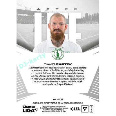 2024/25 Sportzoo Chance Liga 2. série #AL-15 David Bartek Afterlife