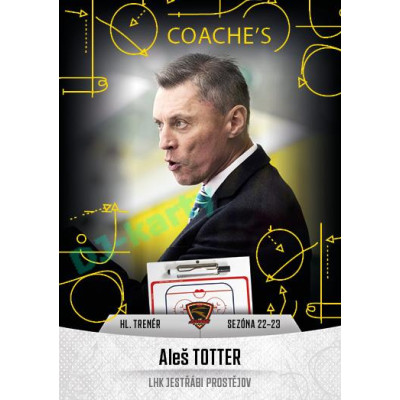 2022/23 Goal Cards Chance Liga 1. série #06 Aleš Totter Coach´s