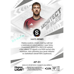 2024/25 Sportzoo Chance Liga 2. série #AP-01 Matěj Ryneš Achitects of play