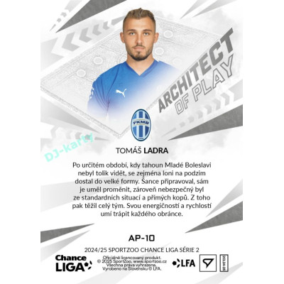 2024/25 Sportzoo Chance Liga 2. série #AP-10 Tomáš Ladra Achitects of Play