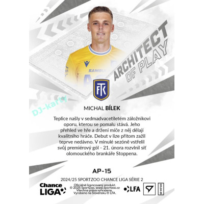 2024/25 Sportzoo Chance Liga 2. série #AP-15 Michal Bílek Achitects of Play