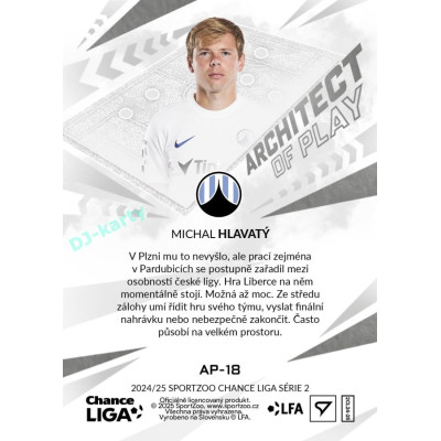 2024/25 Sportzoo Chance Liga 2. série #AP-18 Michal Hlavatý Achitects of Play