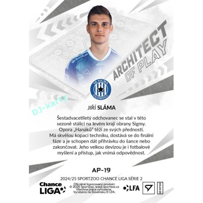 2024/25 Sportzoo Chance Liga 2. série #AP-19 Jiří Sláma Achitects of Play