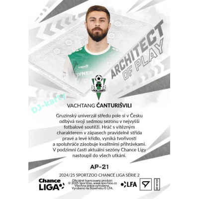 2024/25 Sportzoo Chance Liga 2. série #AP-21 Vachtang Čanturišvili Achitects of Play