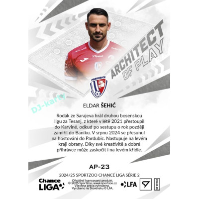 2024/25 Sportzoo Chance Liga 2. série #AP-23 Eldar Šehić Achitects of Play