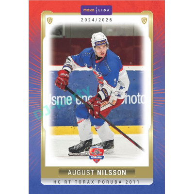 2024/25 Goal Cards Maxa liga 1. série #POR-04 August Nilsson Parallel 1of15