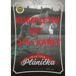 2023 Sportzoo Dekády fotbalové ligy kompletní set řadovek - 27ks karet