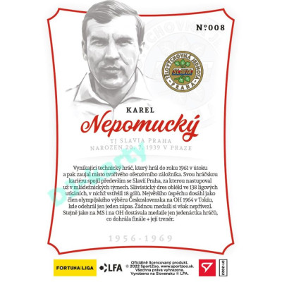 2023 Sportzoo Dekády fotbalové ligy #N-008 Karel Nepomucký