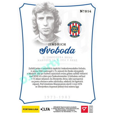 2023 Sportzoo Dekády fotbalové ligy #N-014 Jindřich Svoboda