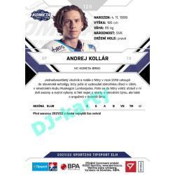 2021/22 Sportzoo TIPSPORT ELH #120 Andrej Kollár