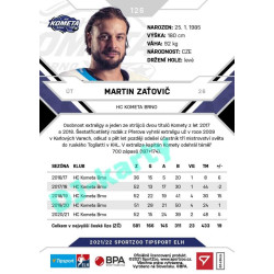 2021/22 Sportzoo TIPSPORT ELH #126 Martin Zaťovič