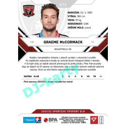 2021/22 Sportzoo TIPSPORT ELH #075 Graeme McCormack